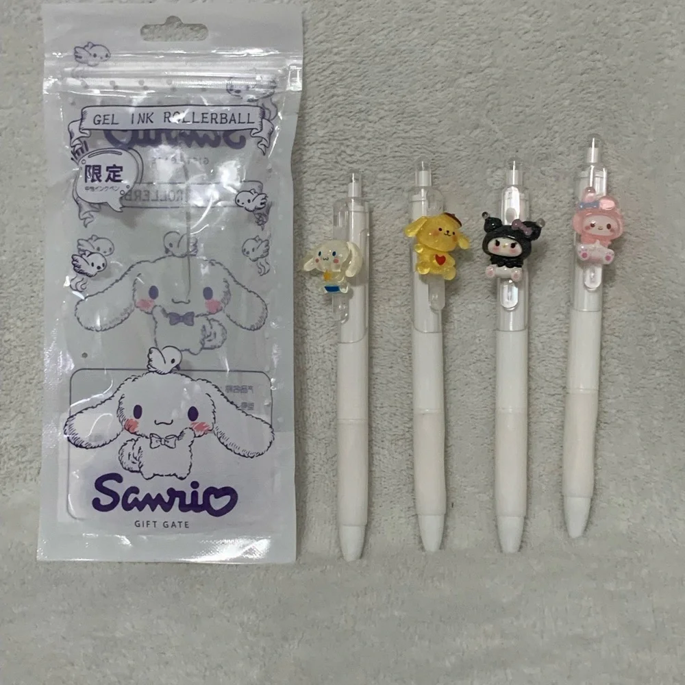 New Sanrio Characters Gel Ink Rollerball Pen Set of 4 - Picture 2 of 5